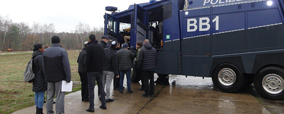Vorführung Wasserwerfer