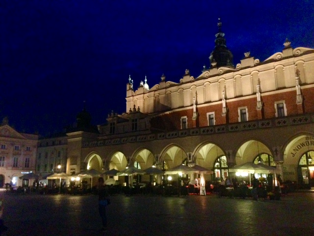 Krakau bei Nacht