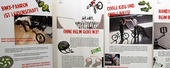 Teilansicht der Ausstellung BMX