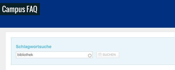 In den Campus FAQ finden Lernende, Studierende, Lehrende, Mitarbeitende und Gäste Antworten auf viele Fragen, die sich Ihnen in technischer oder organisatorischer Hinsicht stellen mögen