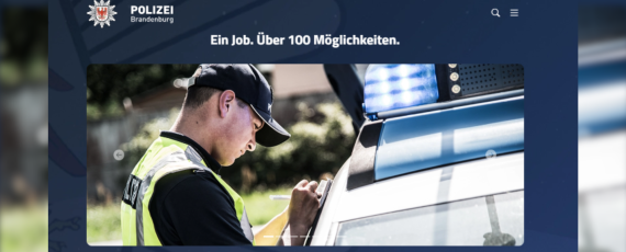 Neue Karriereseite Polizei Brandenburg