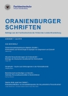 Cover Oranienburger Schriften 1/2013 