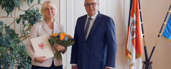 Prof. Dr. Wagner mit dem Innenminister Stübgen (CDU)