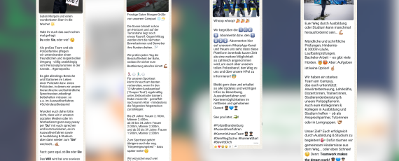 Ausschnitt WhatsApp Beiträge HPol 